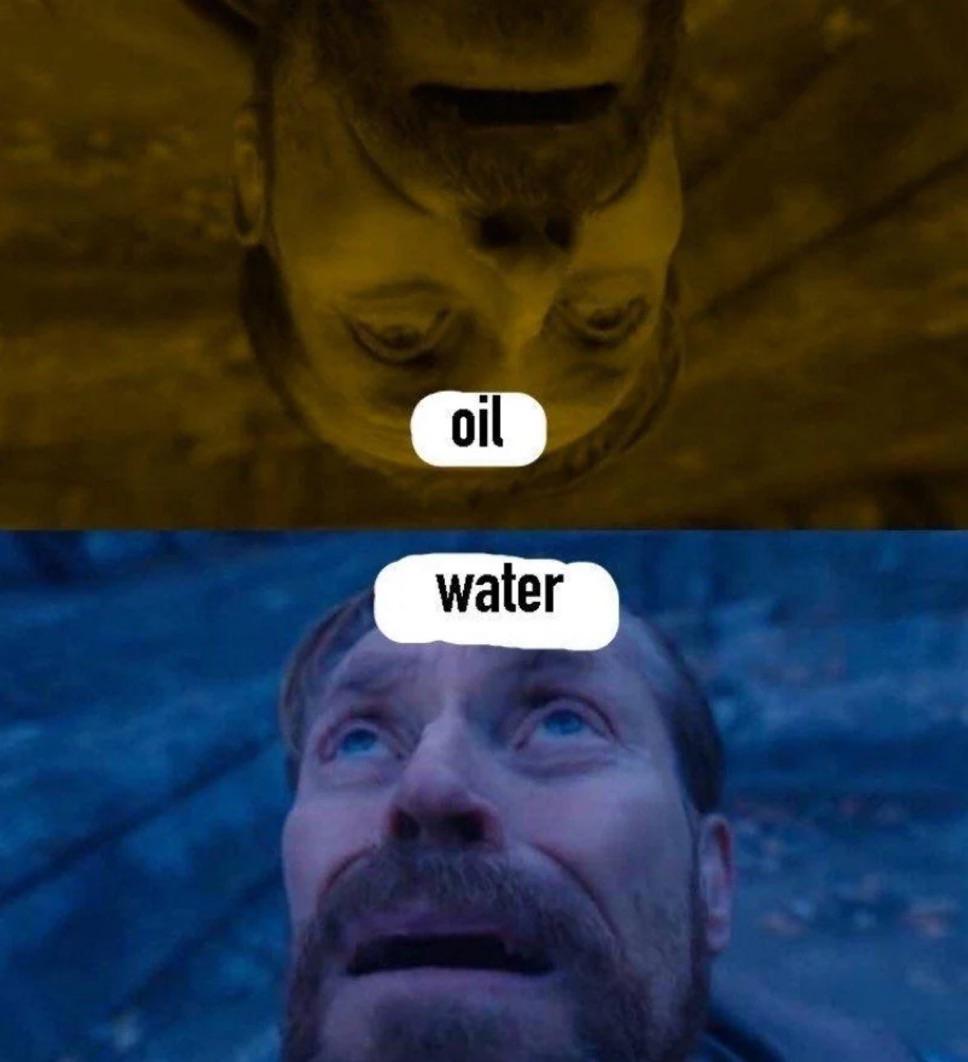 Polar Opposites: A Tale Of Immiscible Relationships