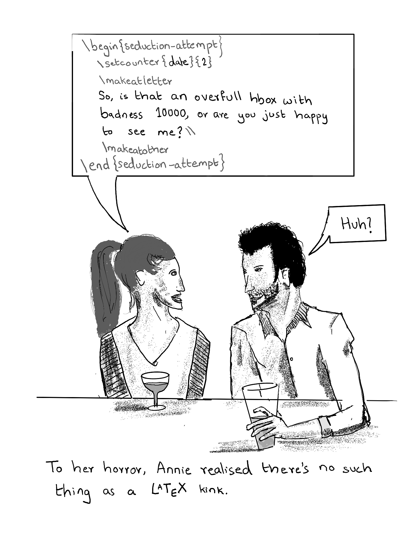 LaTeX: When Document Formatting Gets Mistaken For Flirting