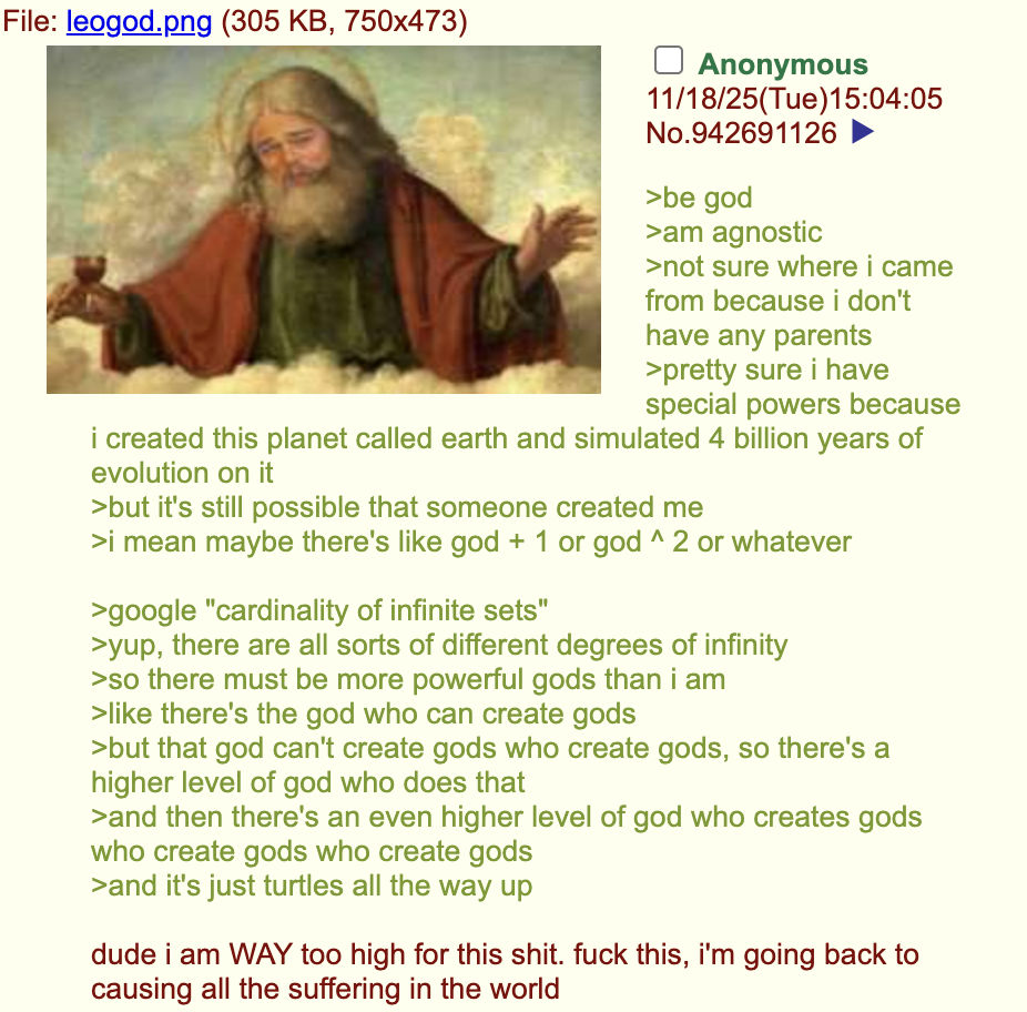 Infinite Gods And Where To Find Them