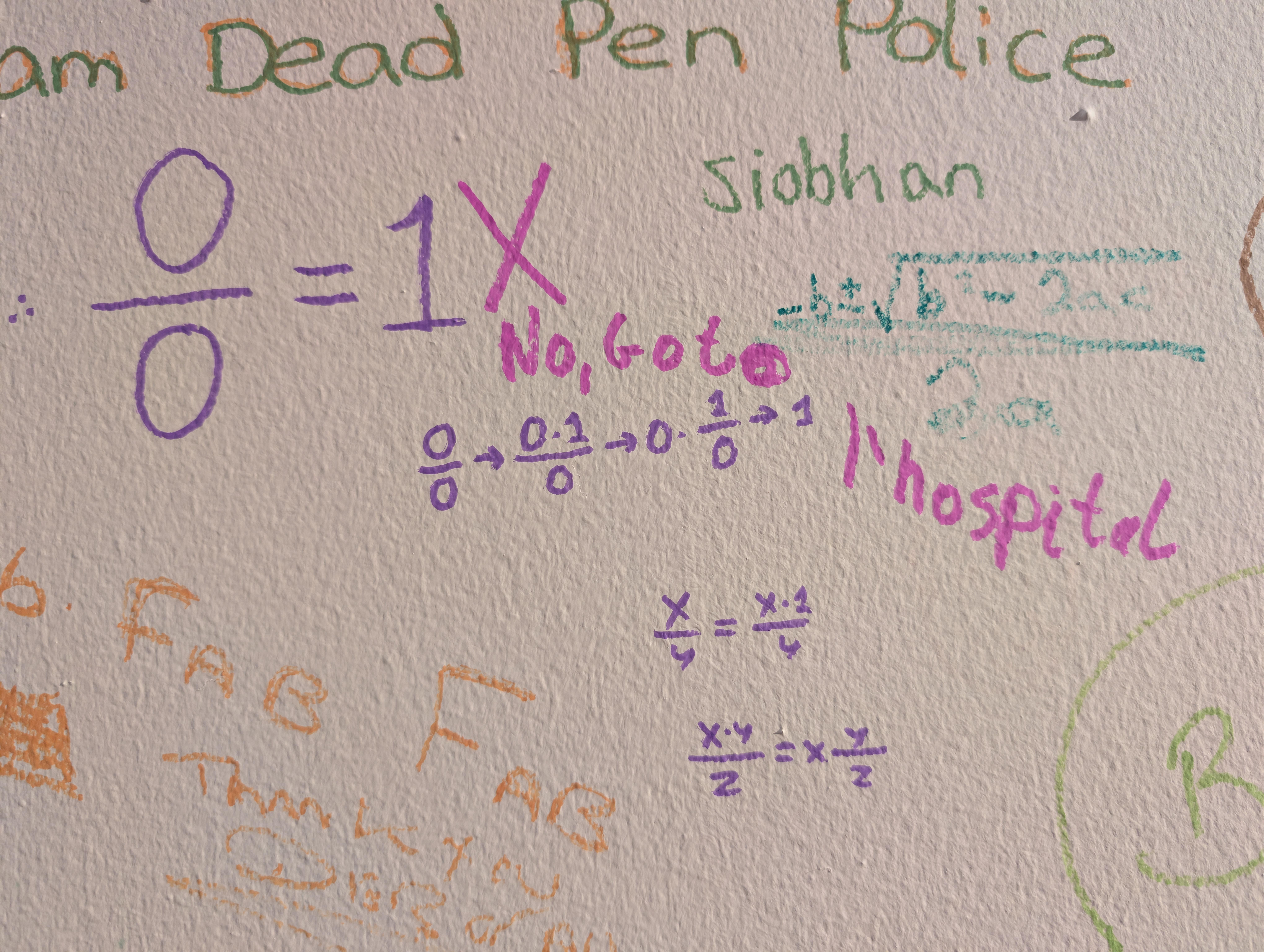 So I Had To Correct Someone'S Maths On The Graffiti Wall At The Banksy Exhibition
