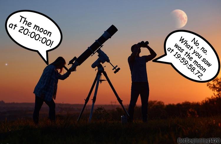 The Moon's Time-Traveling Photons