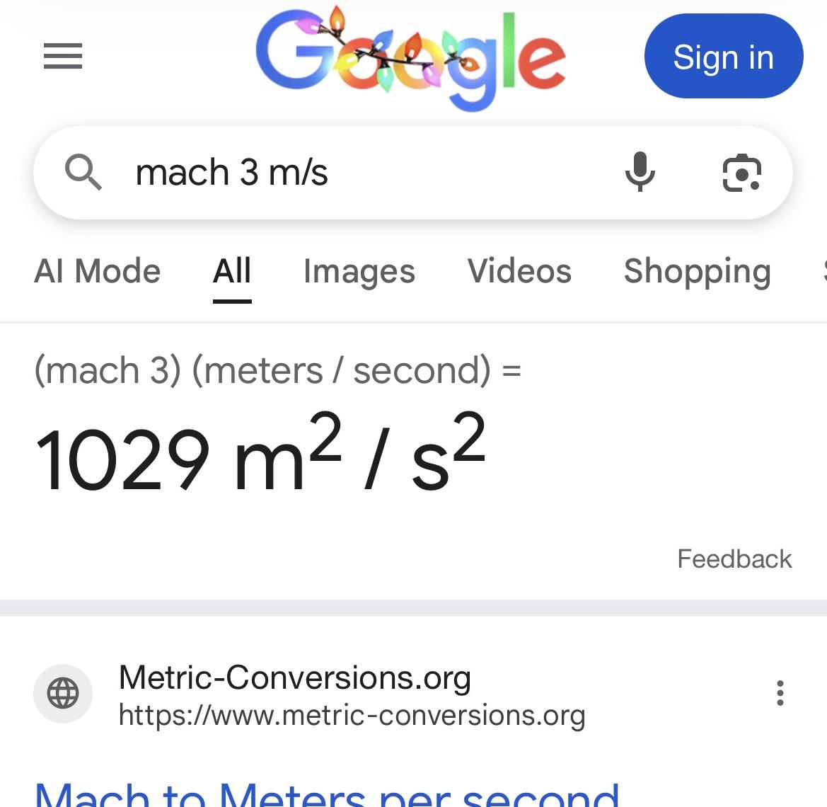 What Is A (M*M)/(S*S) Mr. Google?