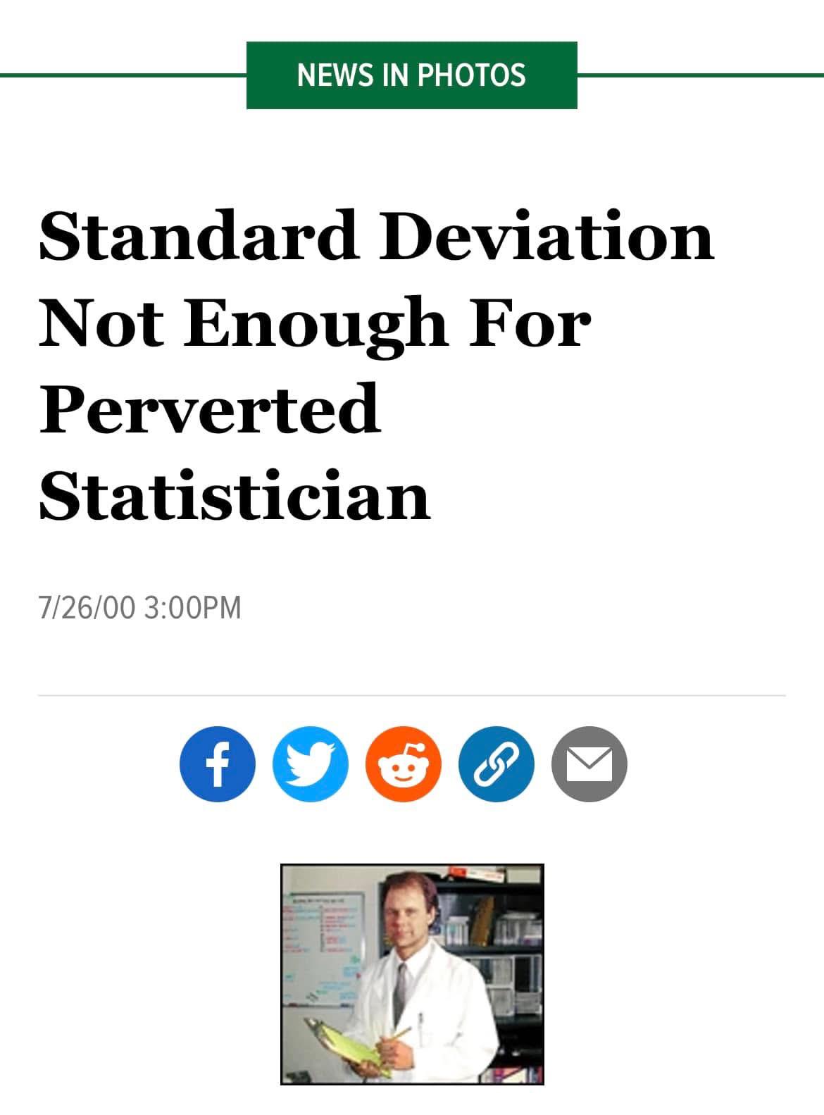 The Onion Strikes Again: When Standard Deviation Gets Too Vanilla