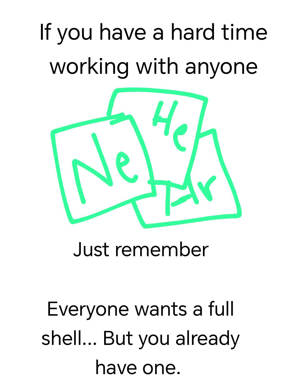 Noble Gases Don't Share