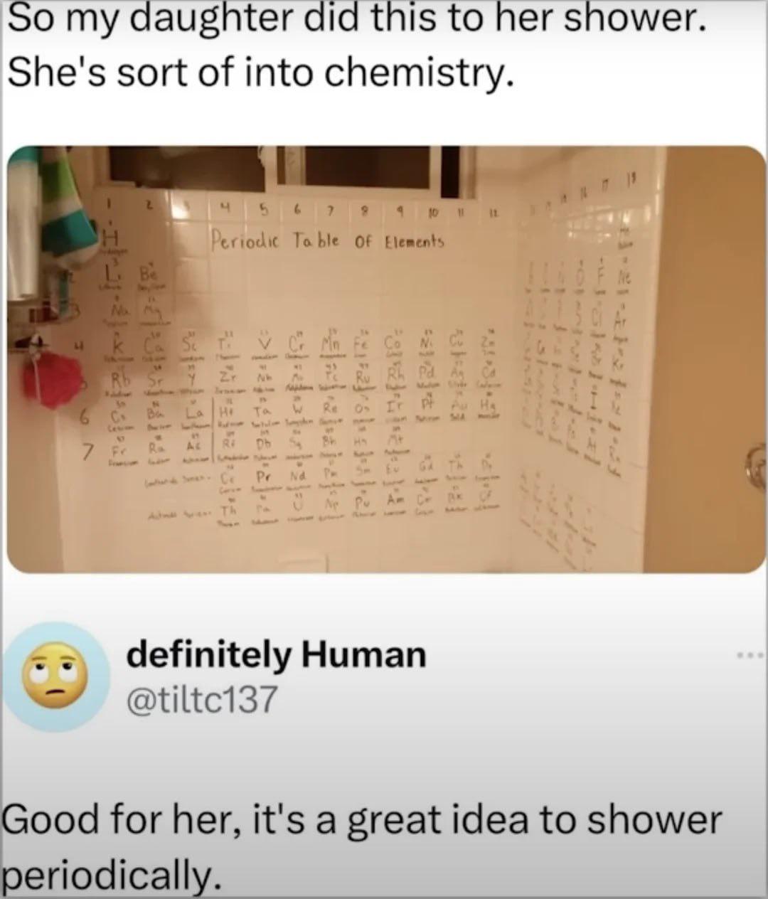 Her Shower's Got Chemistry