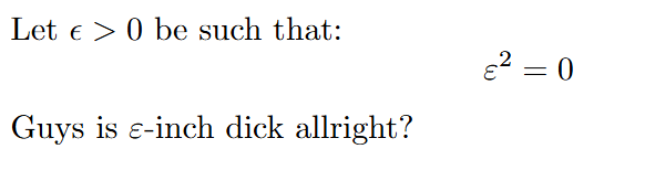 Infinitesimally Insignificant Arguments