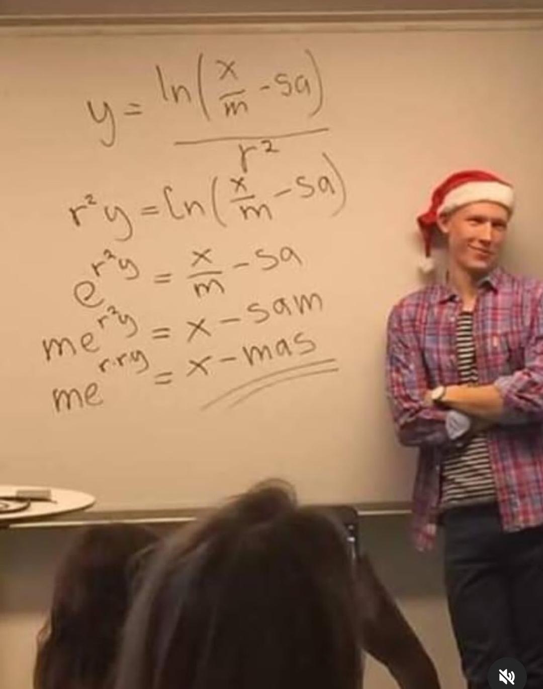 Mathematical Christmas Derivation