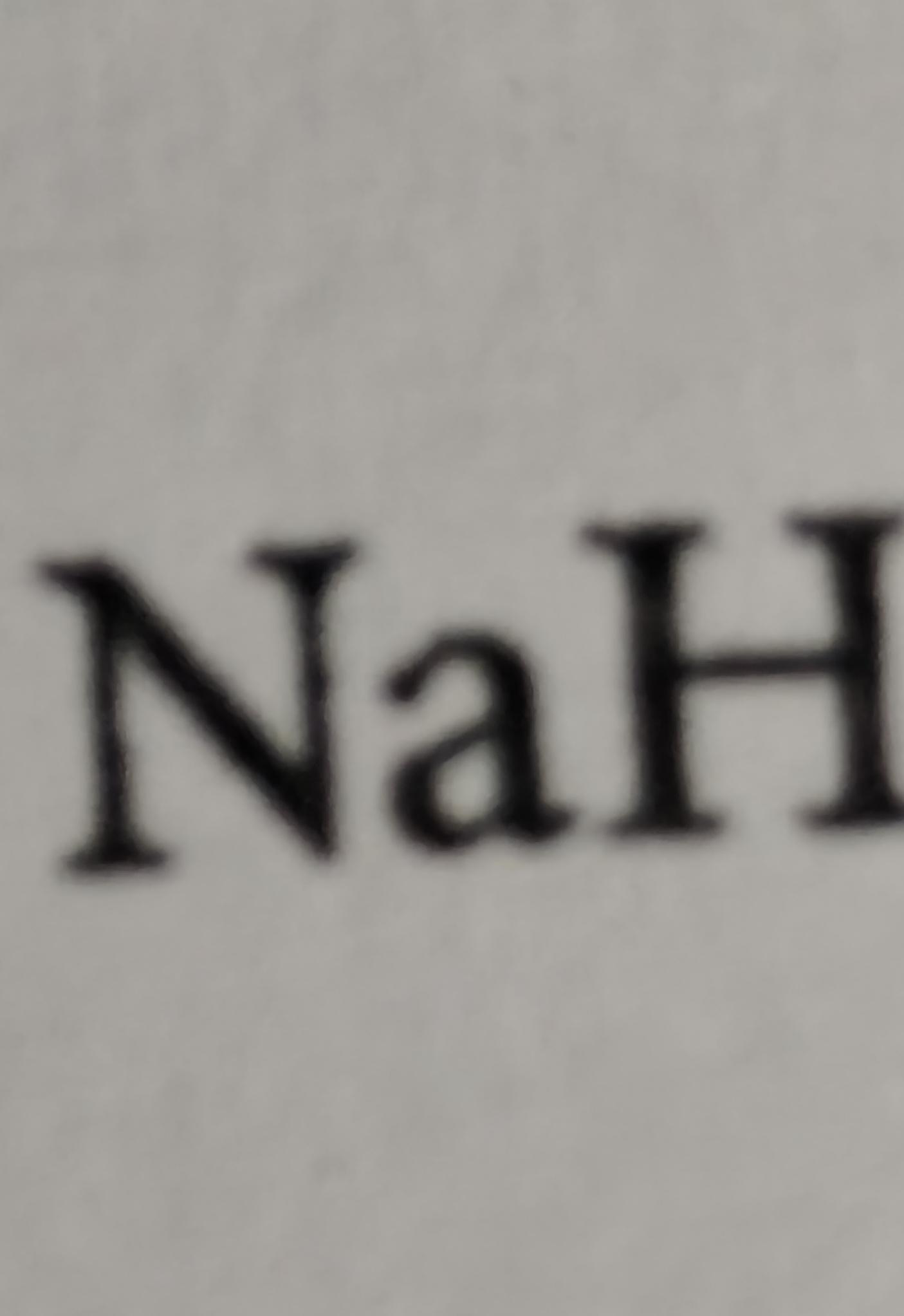 Even The Chemical Formula Gave Out