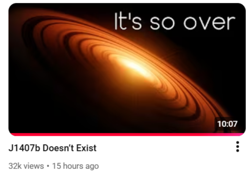 Saturn Who? The Cosmic Catfishing Of J1407b