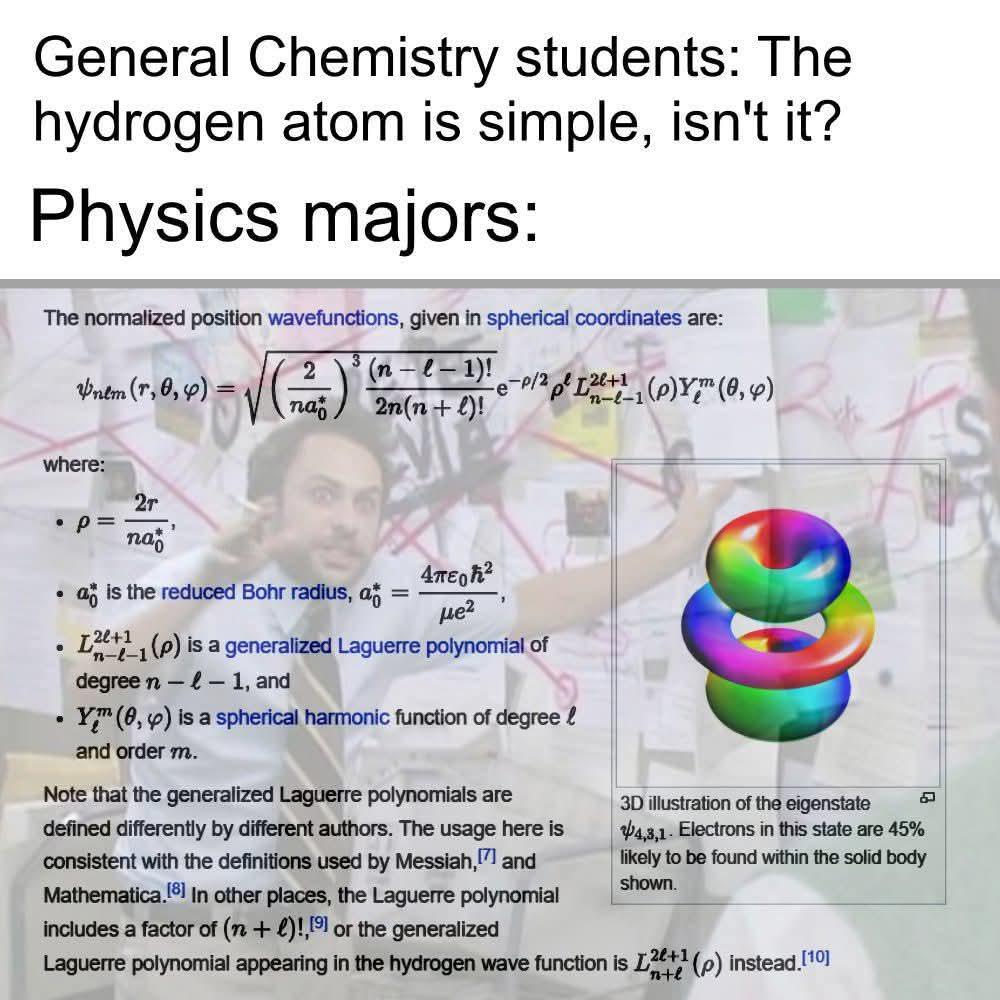 From High School Chemistry To Quantum Nightmare