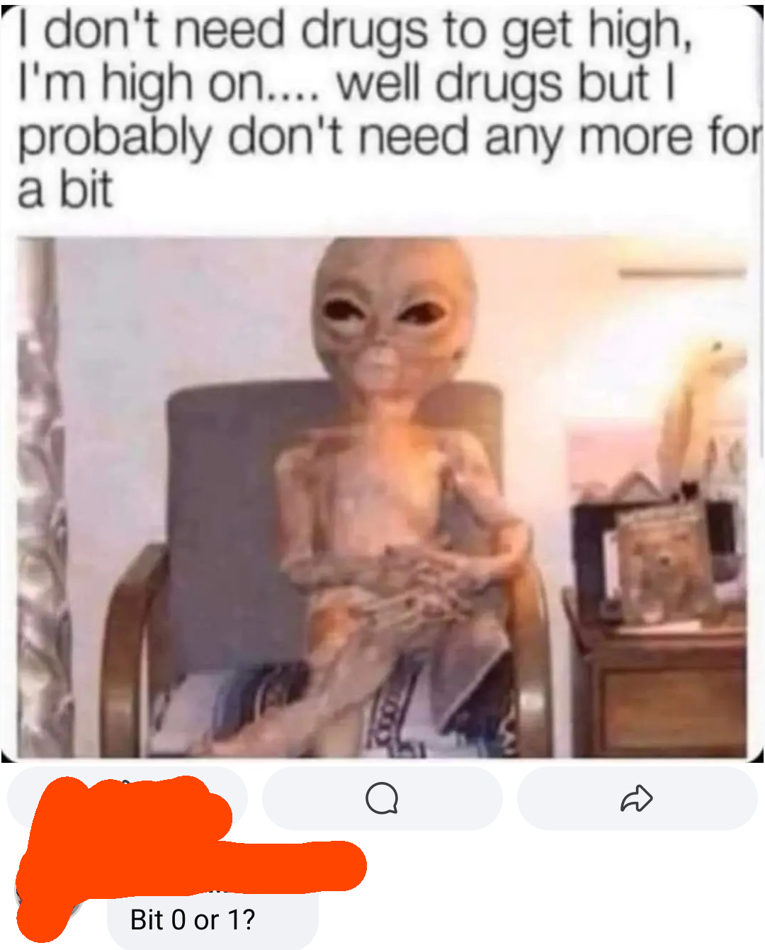 The Right Question To Ask An Intoxicated Extraterrestrial