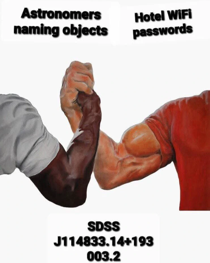 Astronomers And Hotel Managers: Masters Of Cryptic Naming