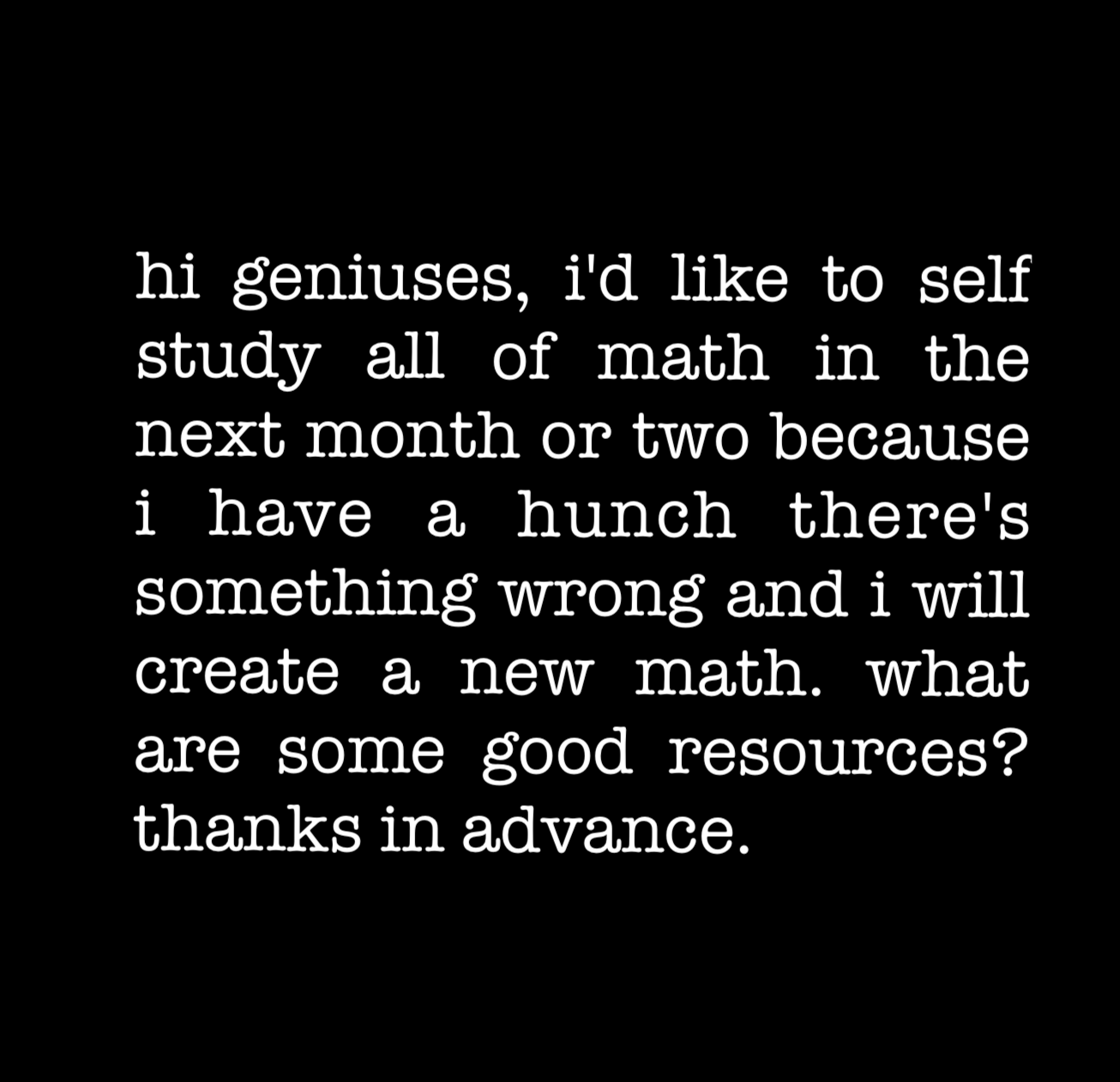 The Two-Month Math Revolution