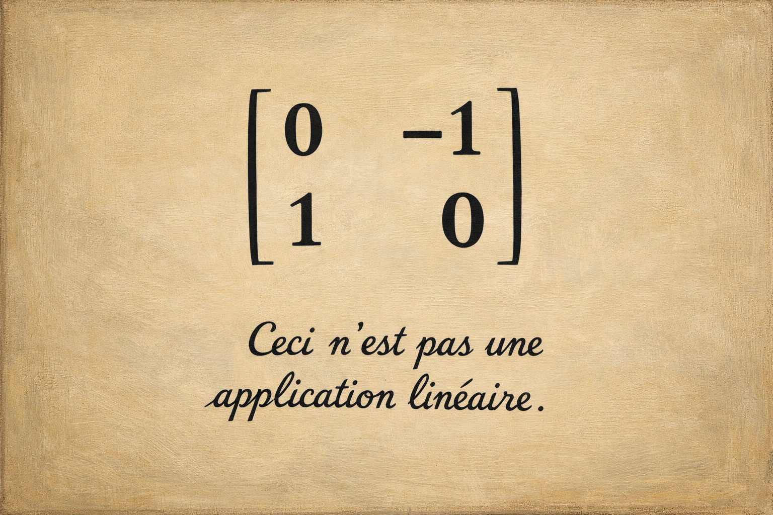 The Treachery Of Linear Algebra