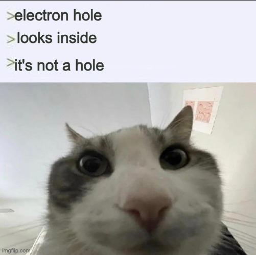 The Electron Hole Paradox