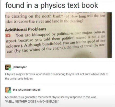 The Cosmic Pot Calling The Kettle Dark