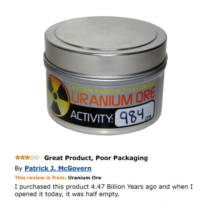 Half-Life, Half-Product: The Uranium Unboxing