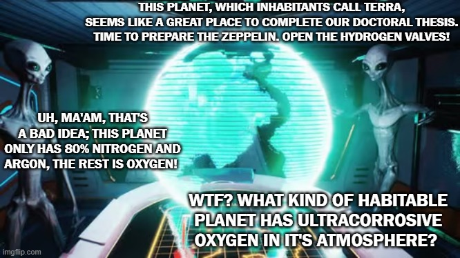 Oxygen: Breathable Air For Us, Deadly Acid For Aliens
