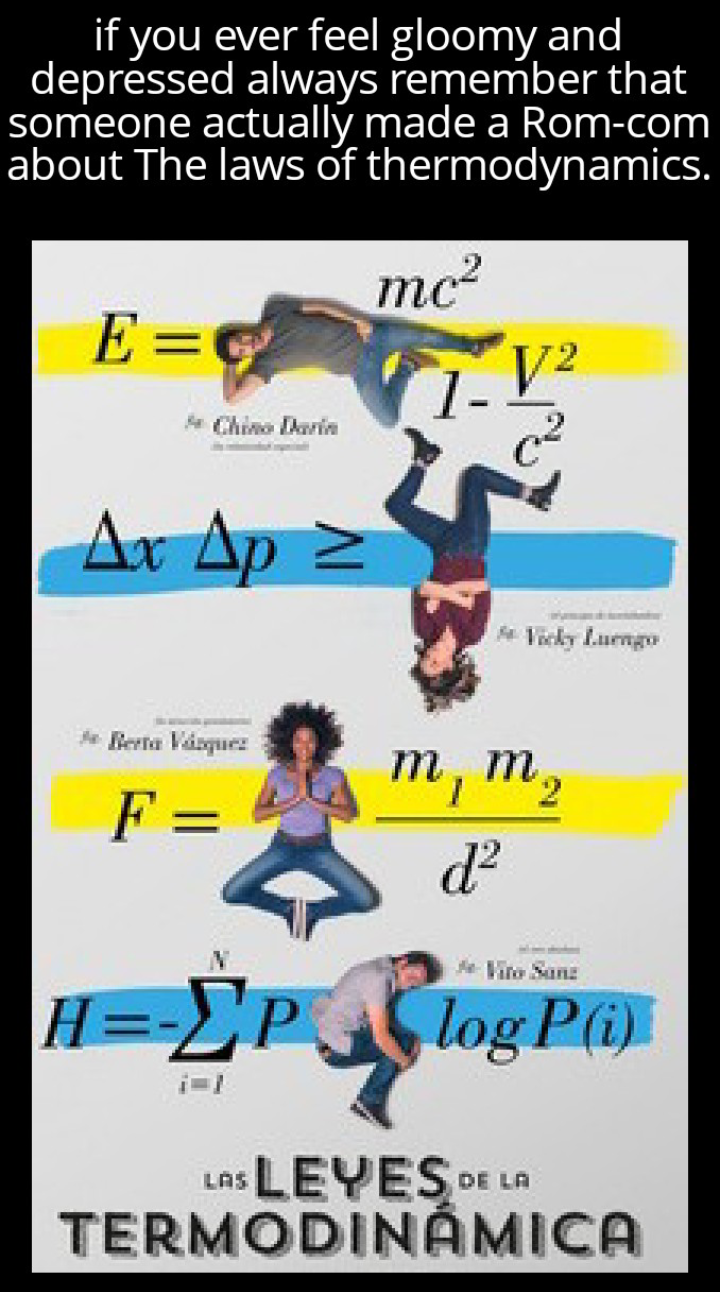 The Laws Of Thermodynamics: A Romantic Comedy