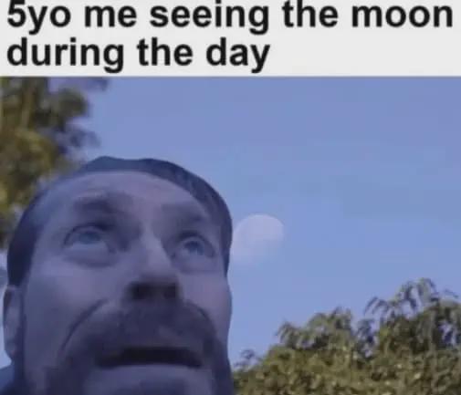 Daytime Moon Existential Crisis