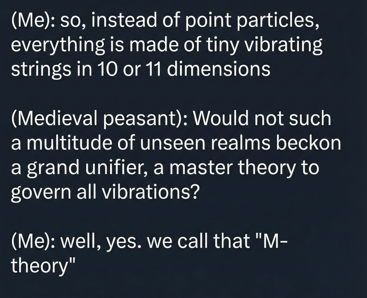 Medieval String Theorist