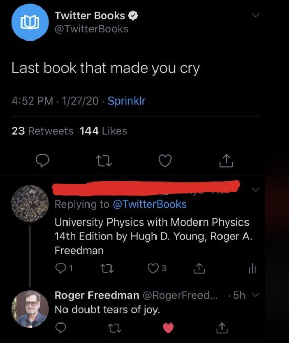 When The Physics Textbook Author Witnesses Your Suffering