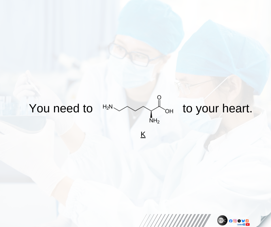 You Need To Lysine To Your Heart