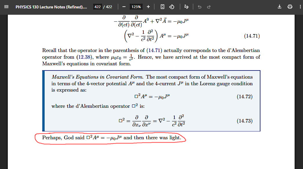When God Speaks In Differential Equations