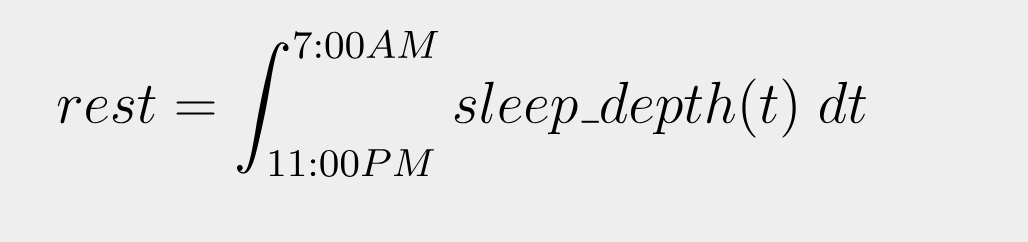 The Calculus Of Rest