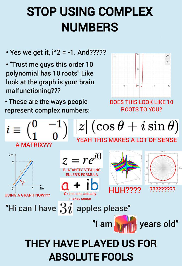 "Stop Using Complex Numbers" They Say