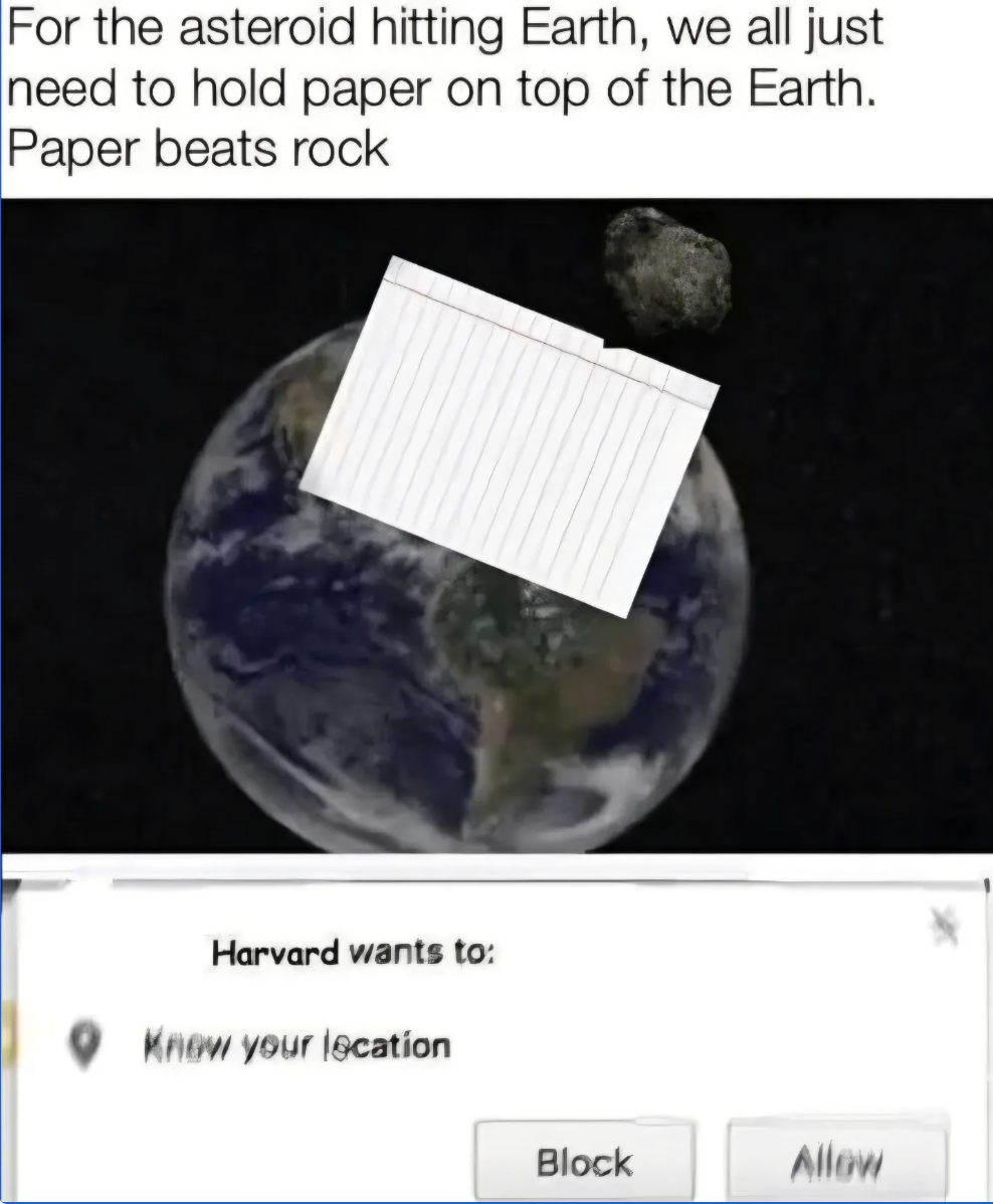 Paper Beats Rock: The Ultimate Planetary Defense Strategy