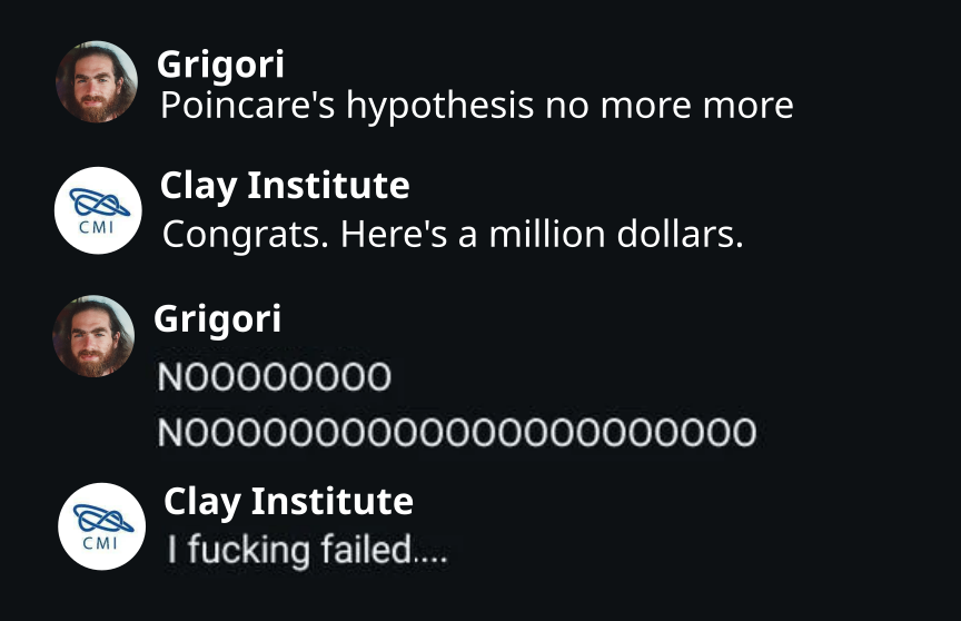 The Million Dollar Mathematical Rejection