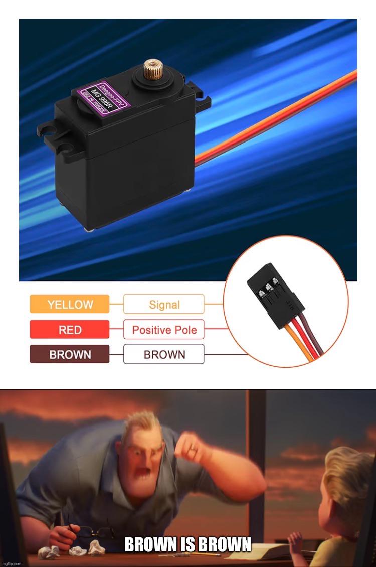 Red Is Positive, Brown Is Brown