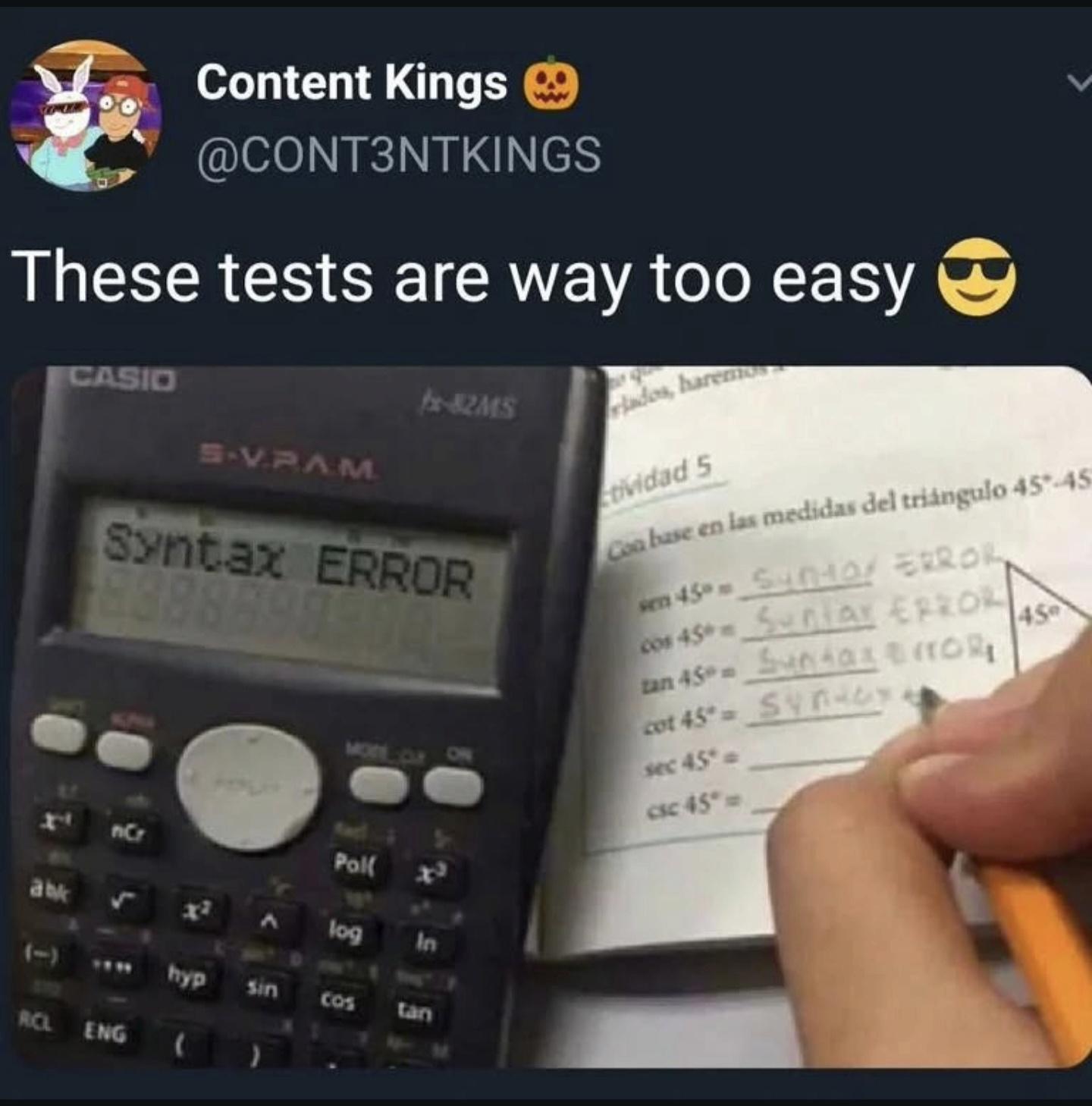 Math Is Too Easy