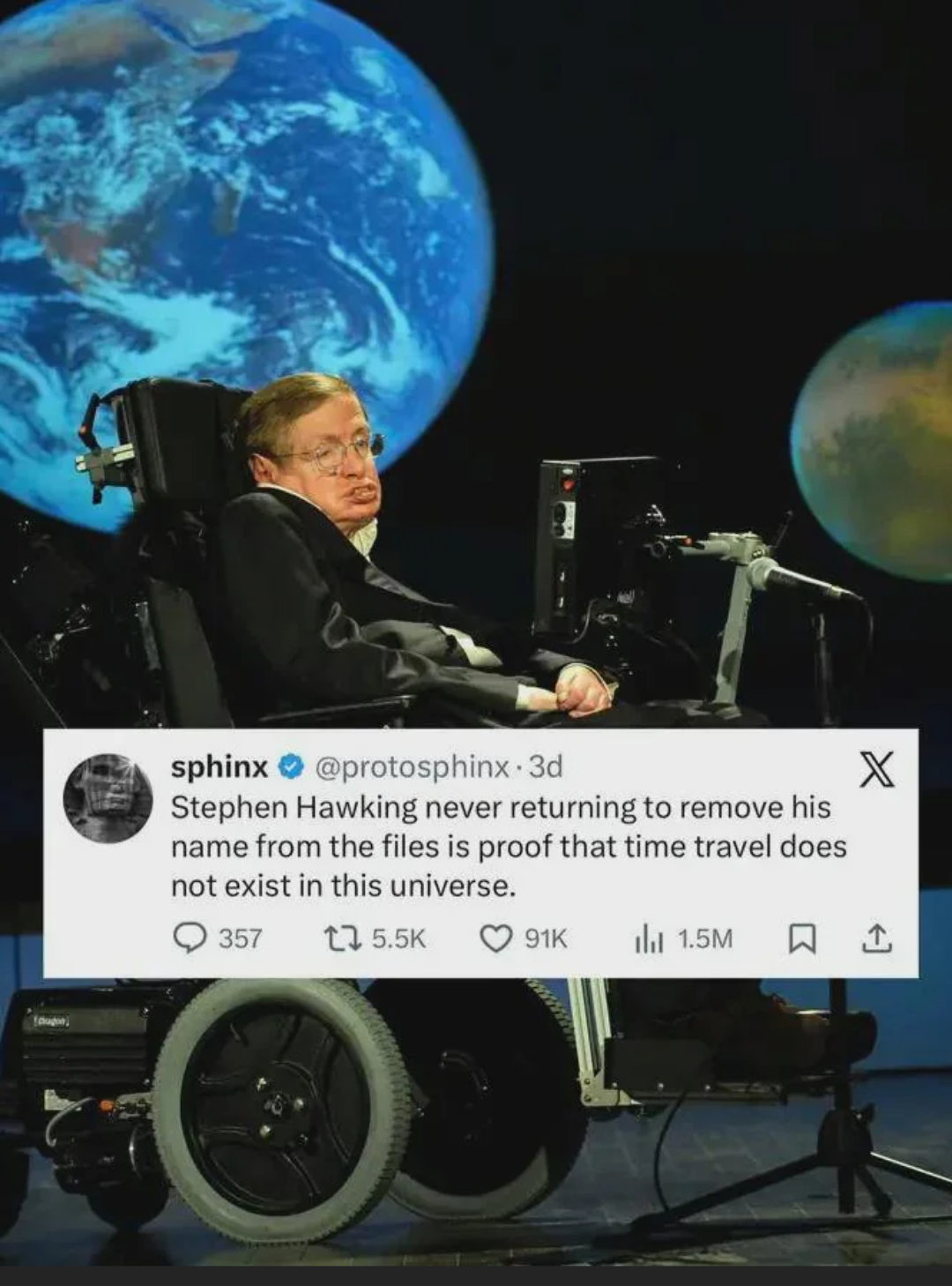 The Hawking Time Travel Paradox