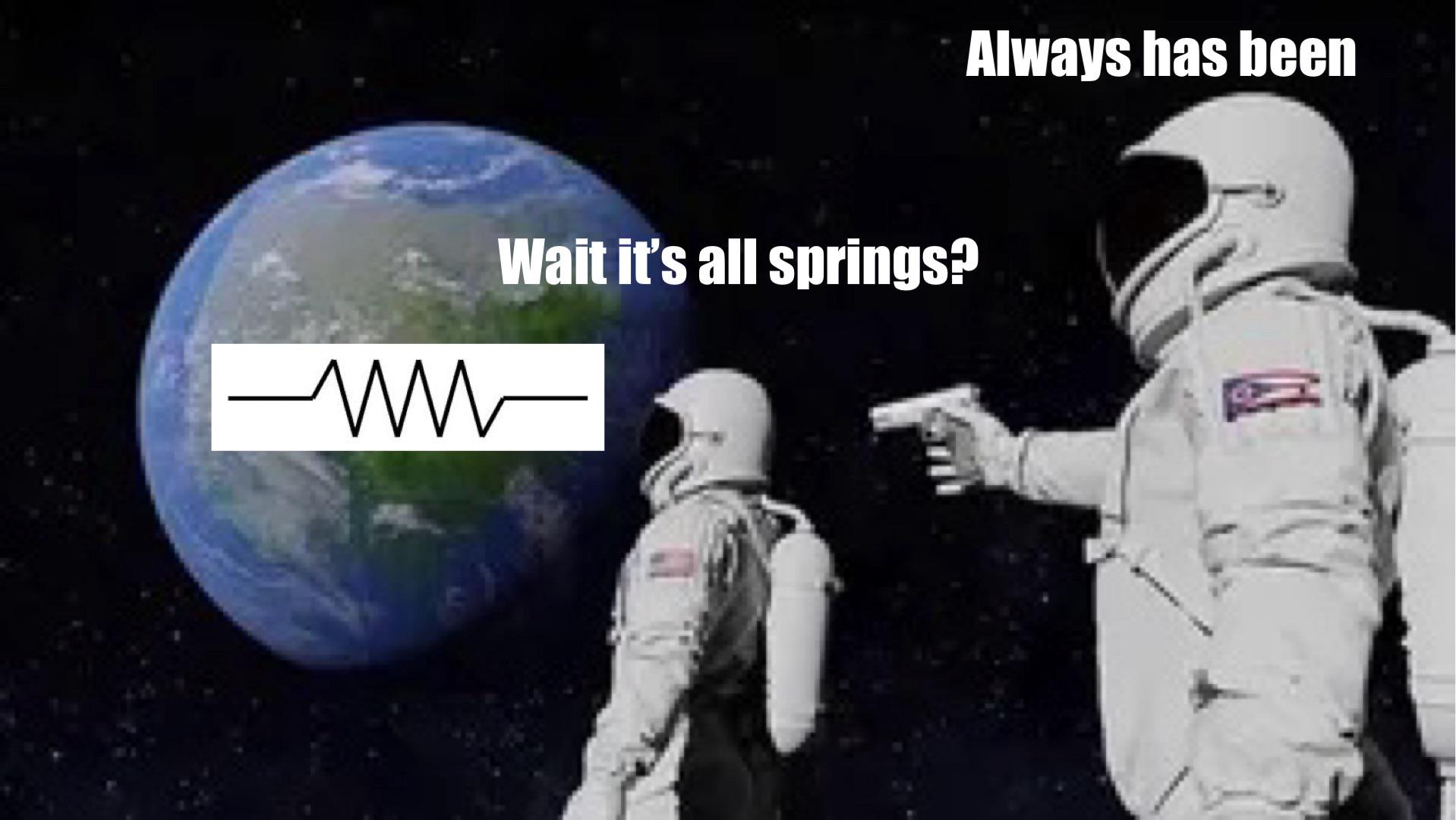 Why Can Everything Be Modeled As A Spring