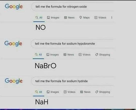 Chemistry Built Different: When Google Gets Sassy