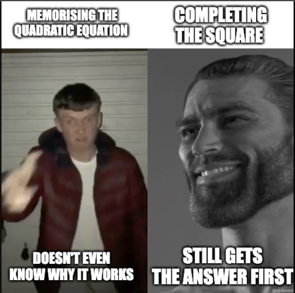 Giga Chads Derive Everything During An Exam