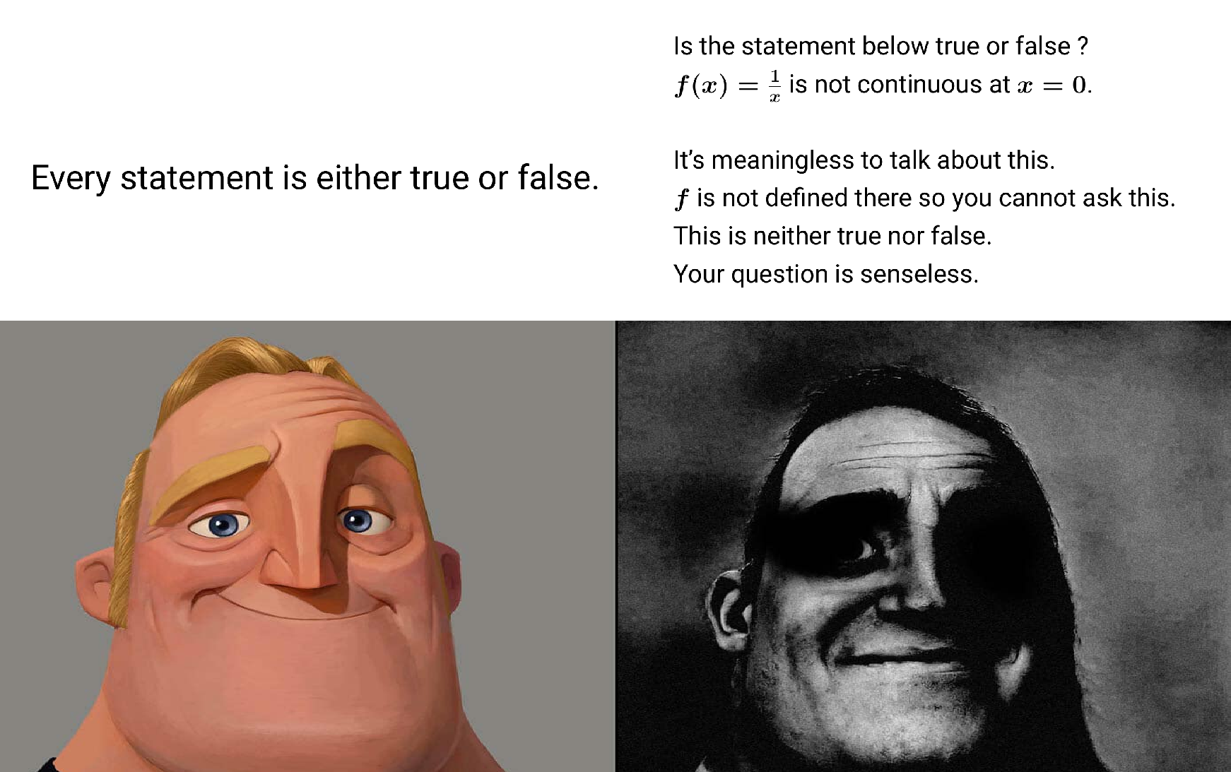 True, False And Can't Talk About It Bro