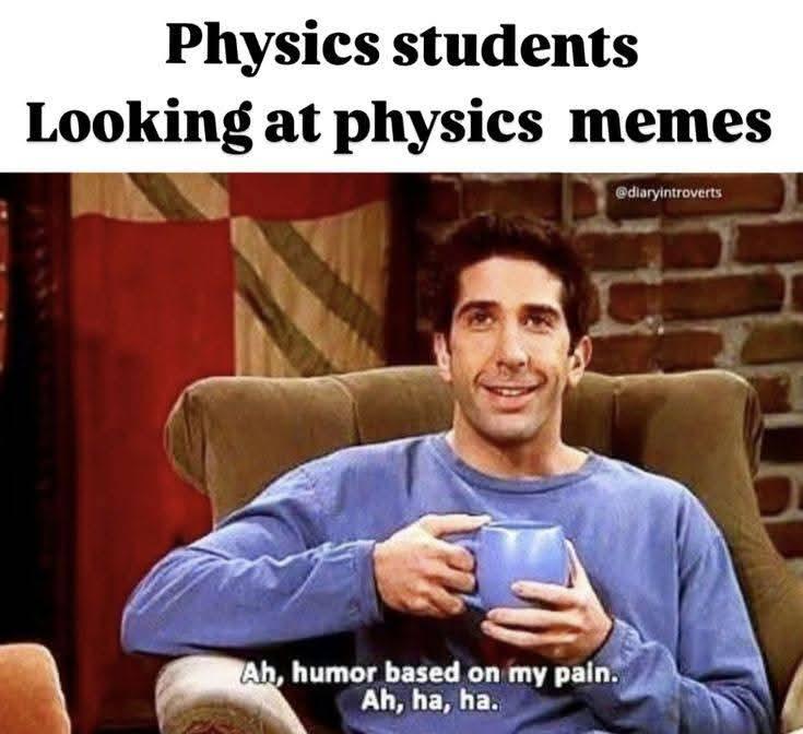 Physics Students Looking At Physics Memes
