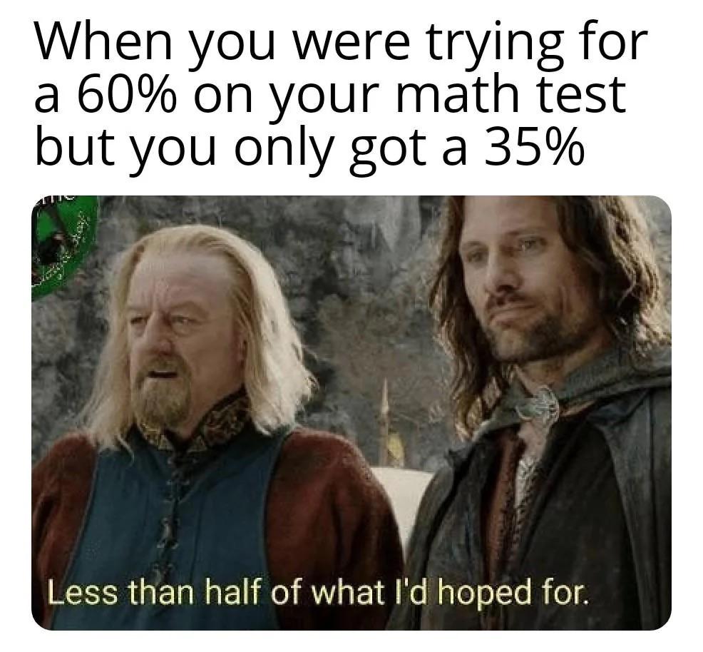 Less Than Half