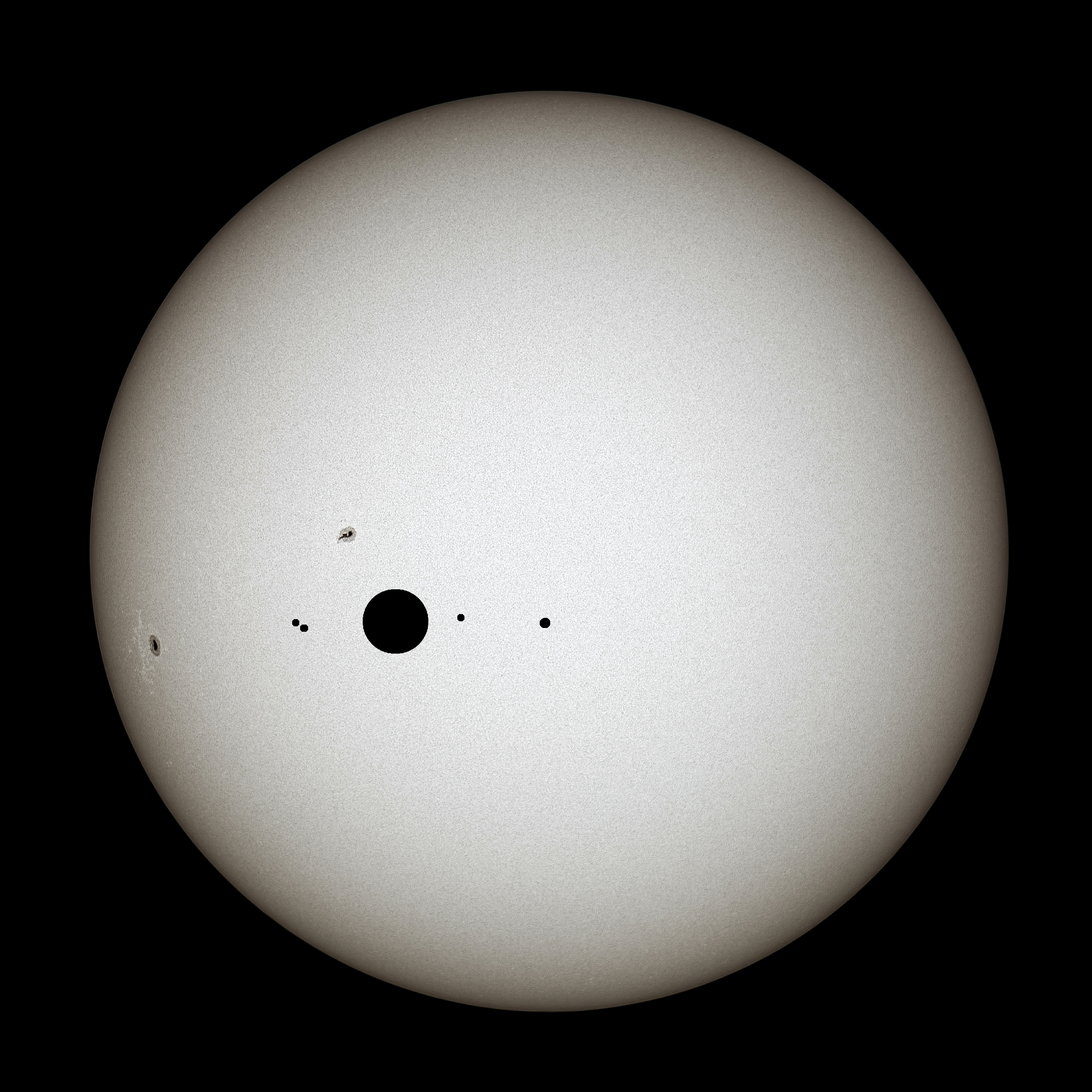 Rare Jupiter Transit Of The Sun